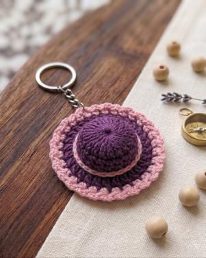 Handcrafted Crochet Hat Keychain