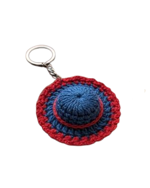 Handcrafted Crochet Hat Keychain