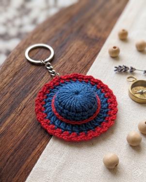 Handcrafted Crochet Hat Keychain
