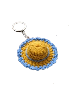 Handcrafted Crochet Hat Keychain