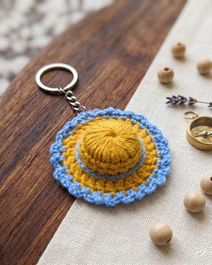 Handcrafted Crochet Hat Keychain