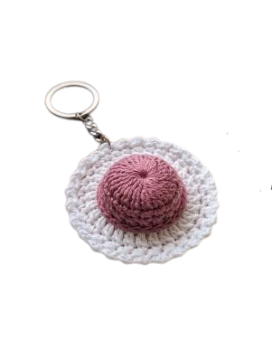 Handcrafted Crochet Hat Keychain
