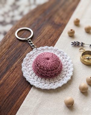 Handcrafted Crochet Hat Keychain