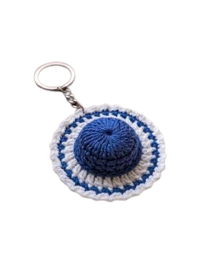 Handcrafted Crochet Hat Keychain
