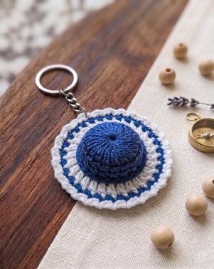 Handcrafted Crochet Hat Keychain
