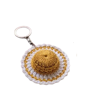 Handcrafted Crochet Hat Keychain