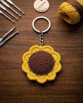 Handcrafted Crochet Sunflower Keychain