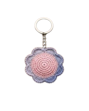 Handcrafted Crochet Sunflower Keychain