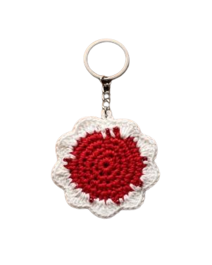 Handcrafted Crochet Sunflower Keychain