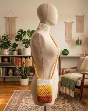 Handcrafted Crochet Crossbody Bag