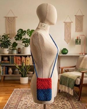 Handcrafted Crochet Crossbody Bag