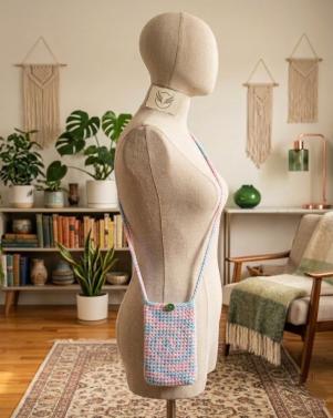 Handcrafted Crochet Phone Crossbody Bag