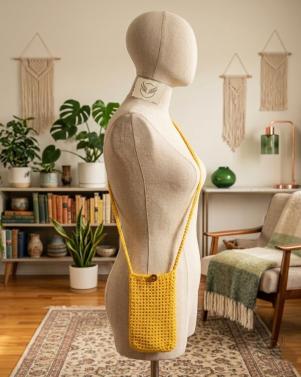 Handcrafted Crochet Phone Crossbody Bag