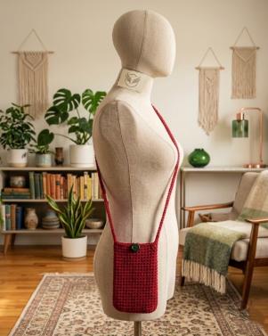 Handcrafted Crochet Phone Crossbody Bag