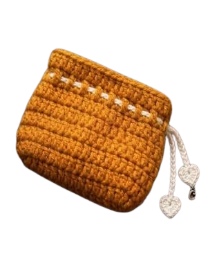Handcrafted Crochet Drawstring Pouch