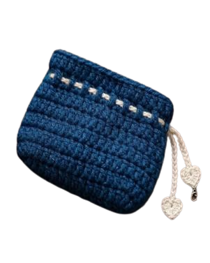 Handcrafted Crochet Drawstring Pouch