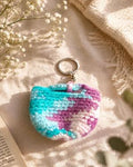 Handcrafted Crochet Mini Basket Keychain