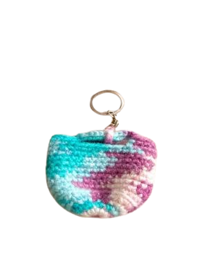 Handcrafted Crochet Mini Basket Keychain