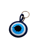 Handcrafted Crochet Evil Eye Keychain