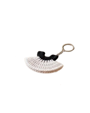 Handcrafted Crochet Dress (frock) Keychain