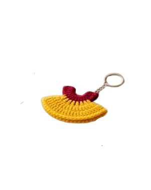 Handcrafted Crochet Dress (frock) Keychain