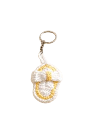Handcrafted Crochet Slipper Keychain