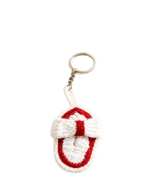 Handcrafted Crochet Slipper Keychain