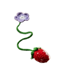 Handmade Crochet Strawberry Bookmark